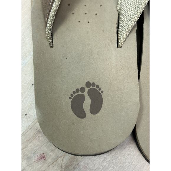 Hang Ten Flip Flops Thong Sandals Mens 9 Brown Slip On Rubber Soles - Picture 4 of 6